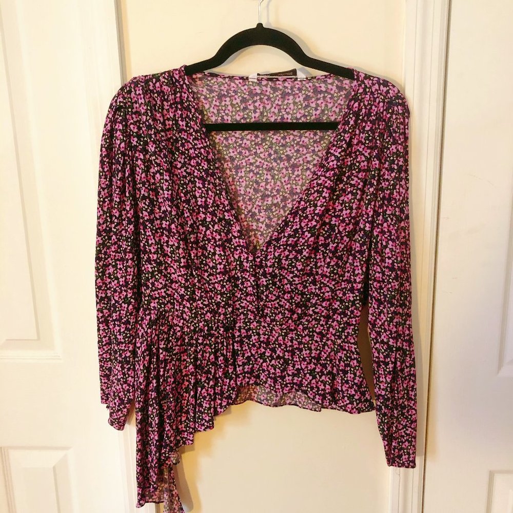 Zara Floral Print Blouse